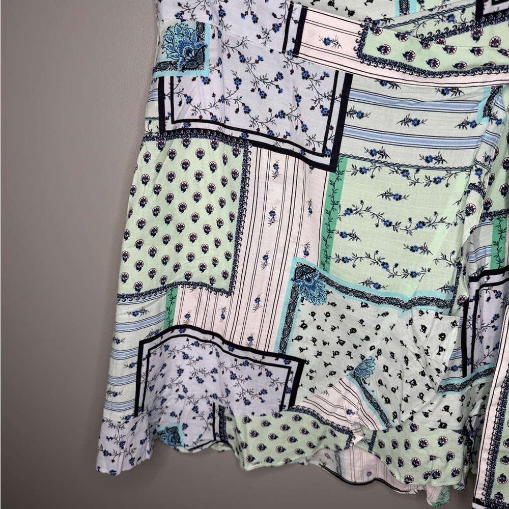LOFT Patchwork Ruffle Wrap Skirt - Picture 7 of 13
